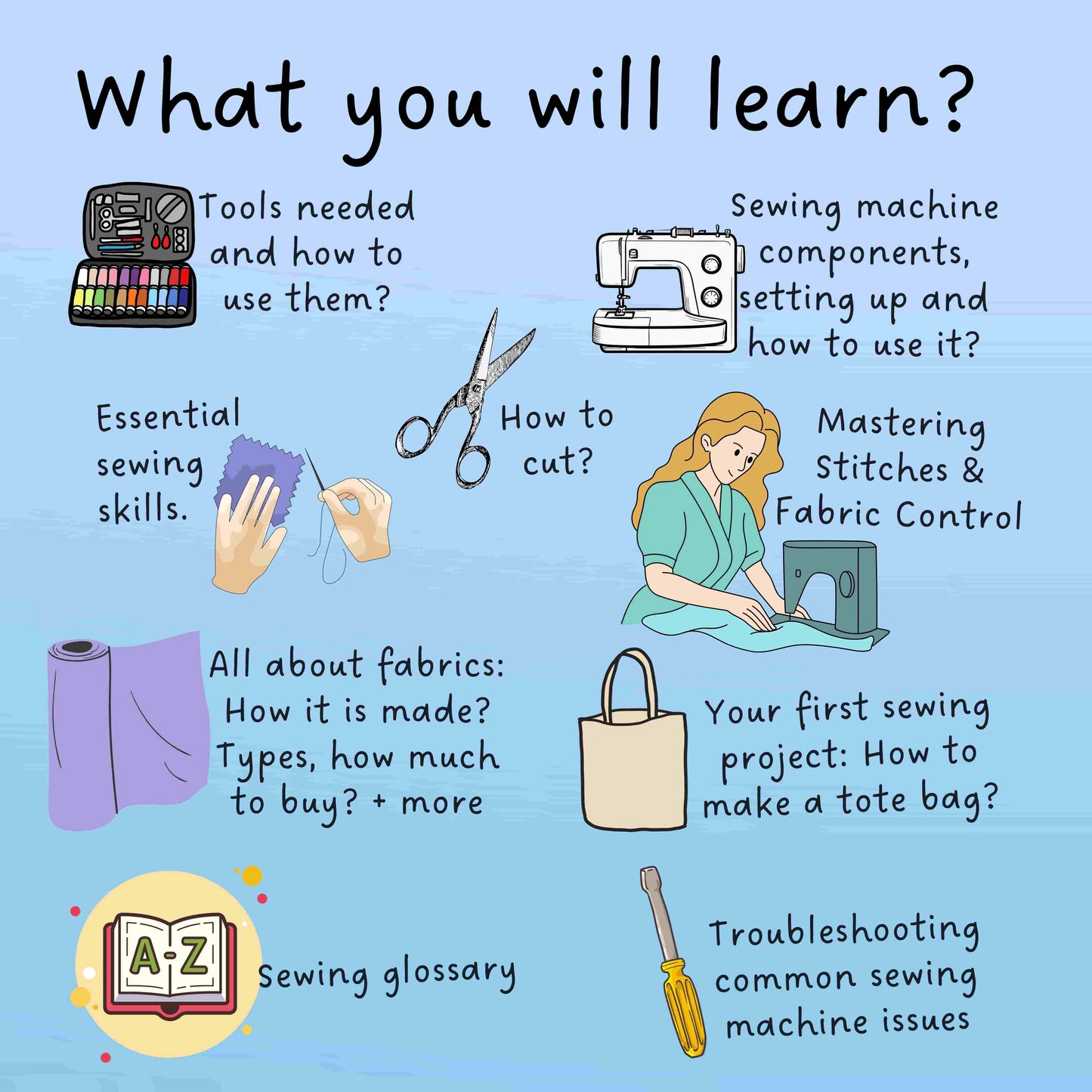 BEGINNER'S SEWING PRACTICE PACK + COMPLETE VIDEO TUTORIAL