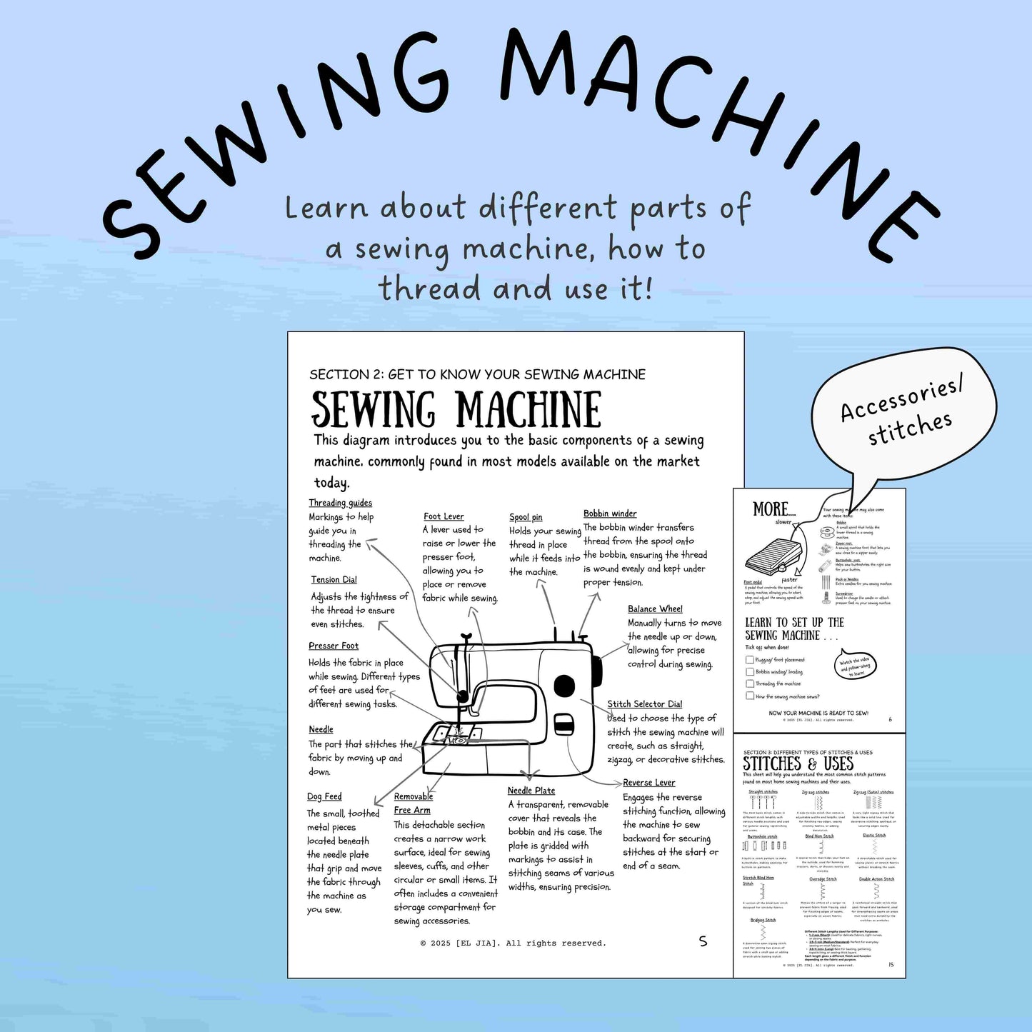 BEGINNER'S SEWING PRACTICE PACK + COMPLETE VIDEO TUTORIAL