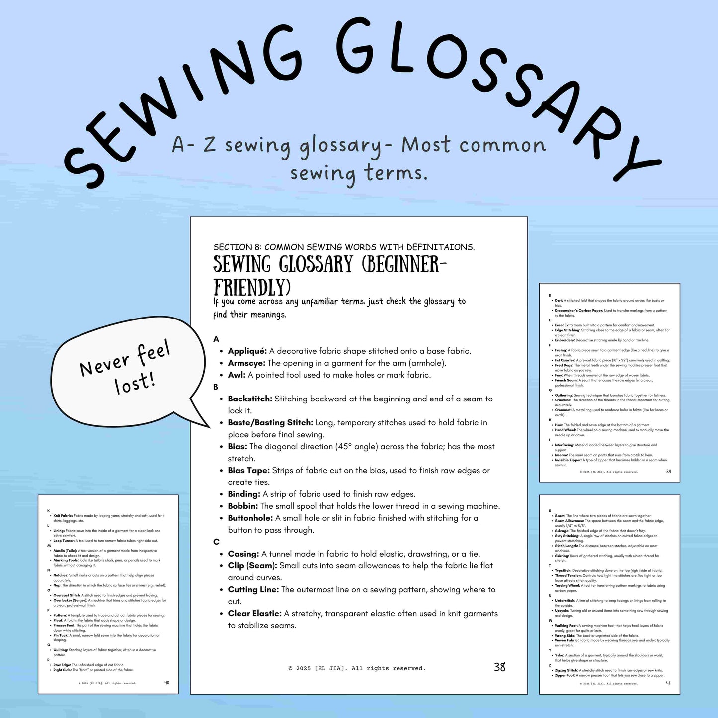 BEGINNER'S SEWING PRACTICE PACK + COMPLETE VIDEO TUTORIAL
