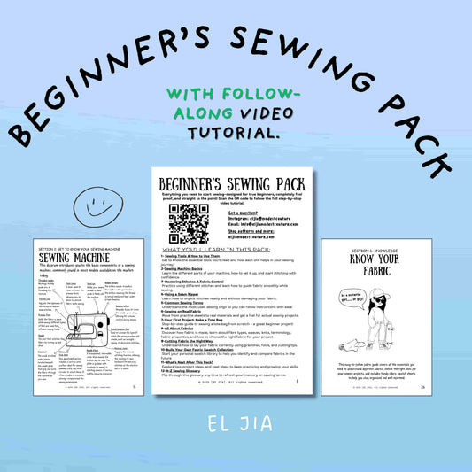 BEGINNER'S SEWING PRACTICE PACK + COMPLETE VIDEO TUTORIAL